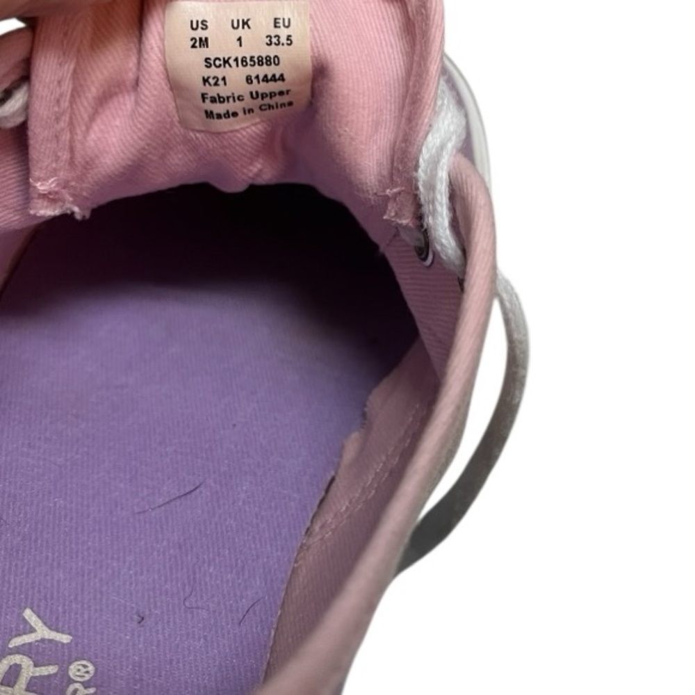 Sperry Kids Gradient Ombre Lace-Up Sneakers Pink Purple Size 2M - Picture 4 of 10